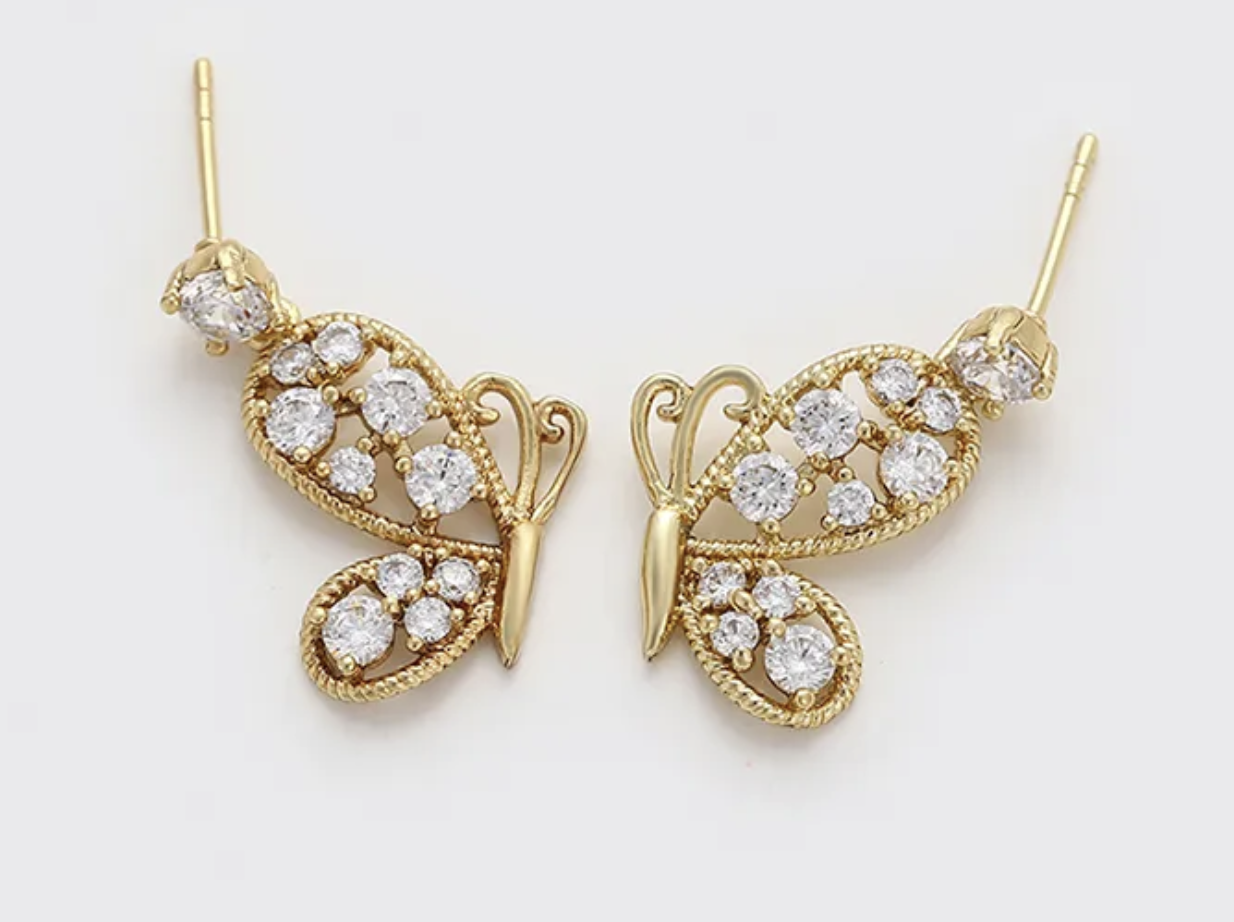 Butterfly Drop Earrings